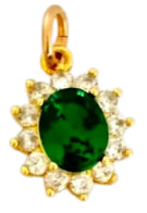 Emerald Gem Charm