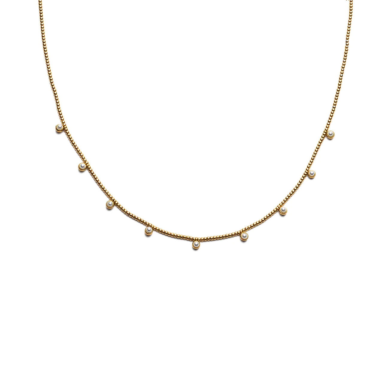 Beaded Pearl Necklace