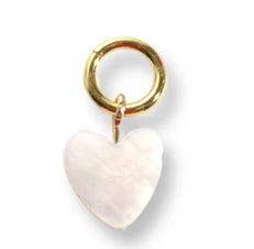 Pearl Heart Charm