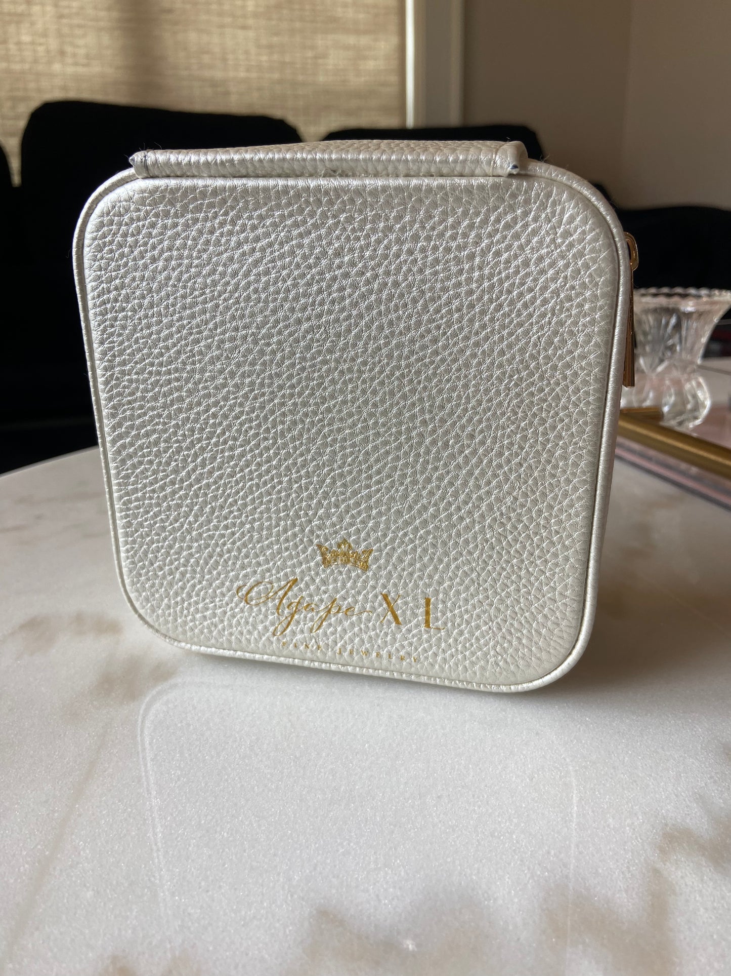 Travel Jewelry Case Pearl