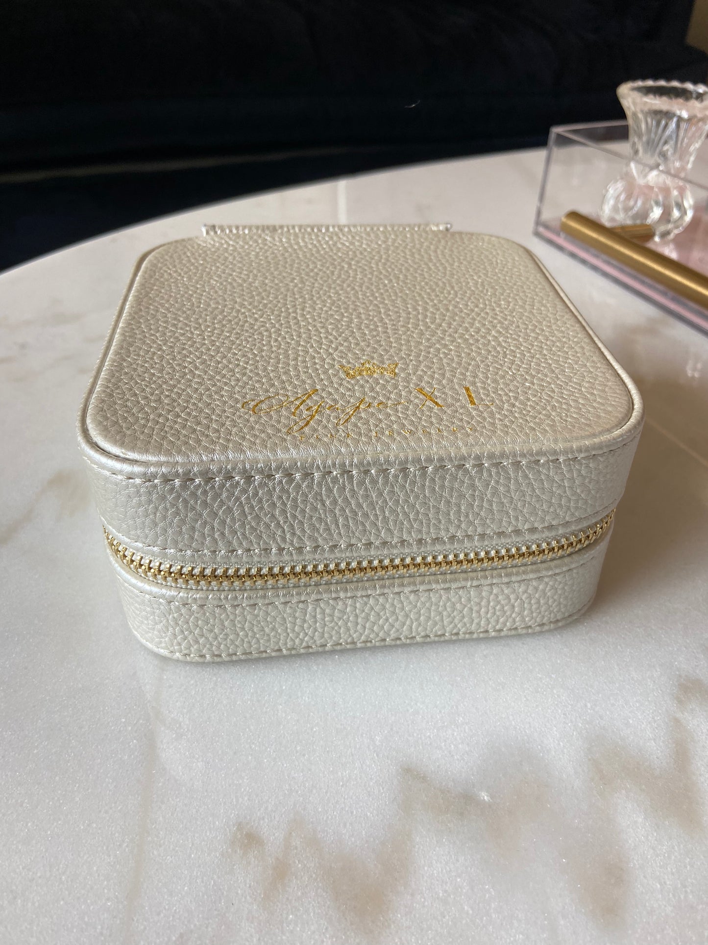 Travel Jewelry Case Pearl