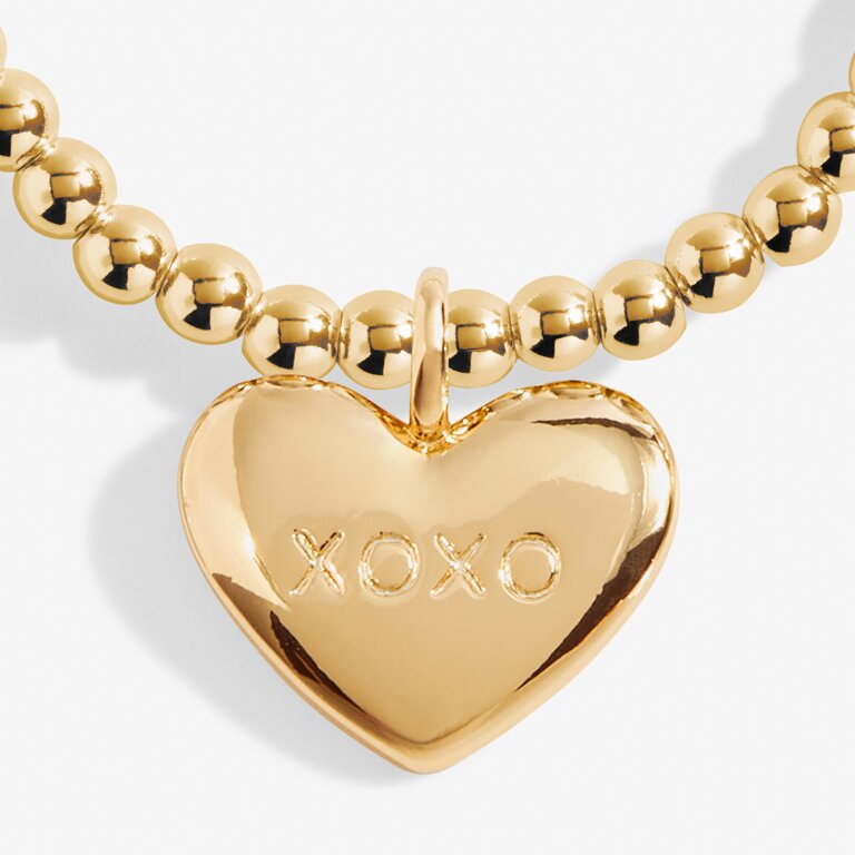 A Little 'Hugs And Kisses' Bracelet in Gold-Tone Plating