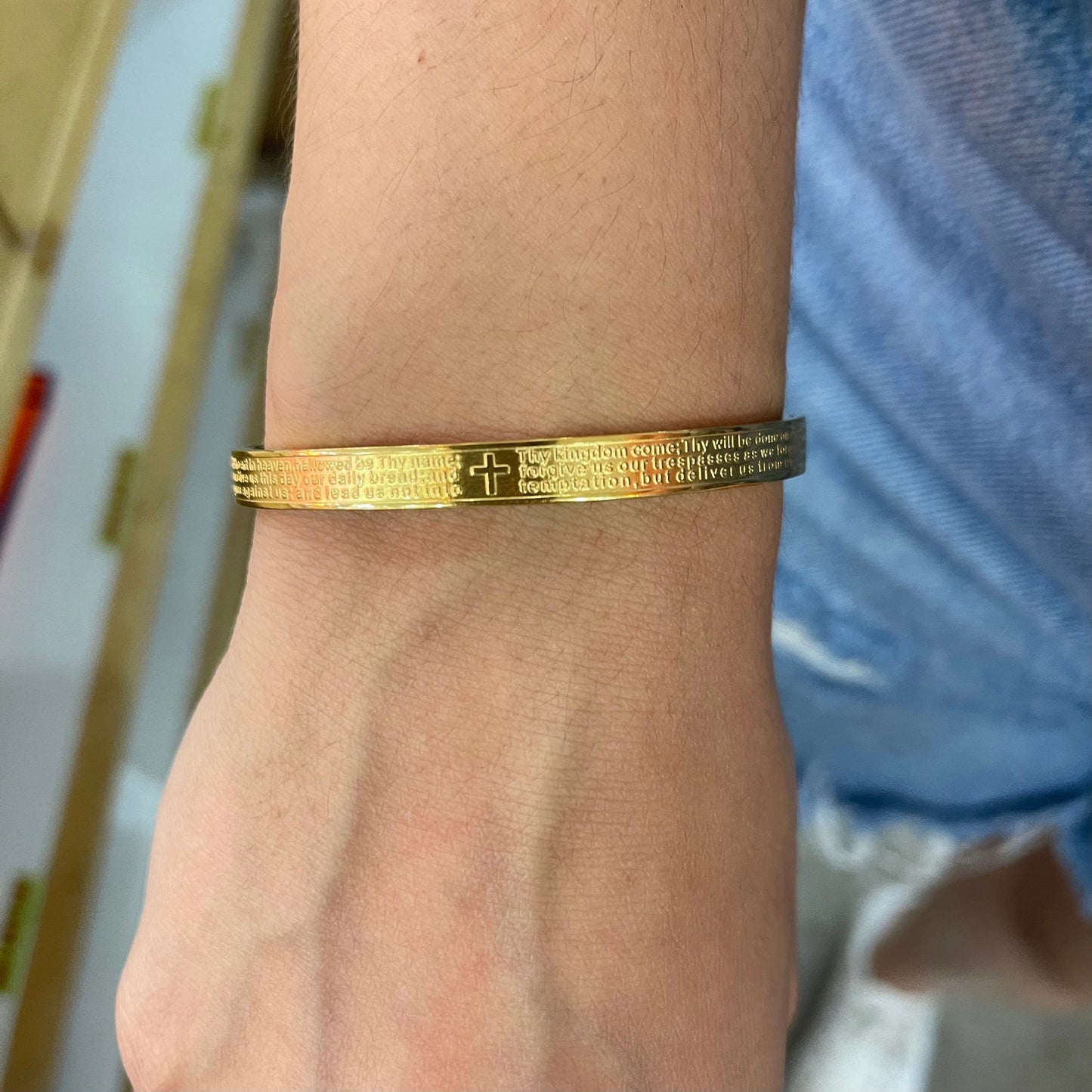 Bangle waterproof bangle Lord’s Prayer mother