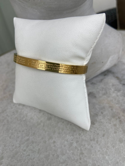 Lord’s Prayer Daughter bangle