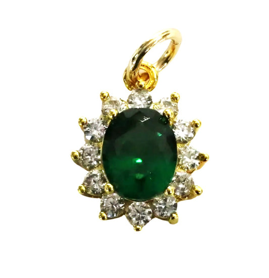 Gemstone Charm Emerald