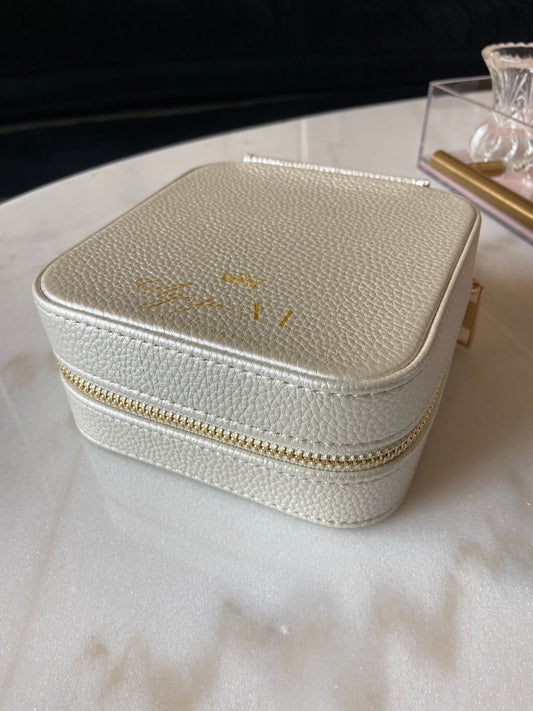 Travel Jewelry Case Pearl