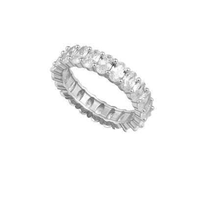 Oval Eternity Band