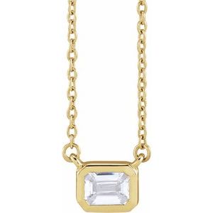 14K Yellow 1/2 CTW Lab-Grown Diamond Adjustable 16-18" Necklace